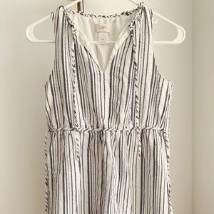LOFT Petite XS striped dress